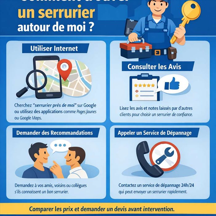 Comment trouver un serrurier autour de moi ?