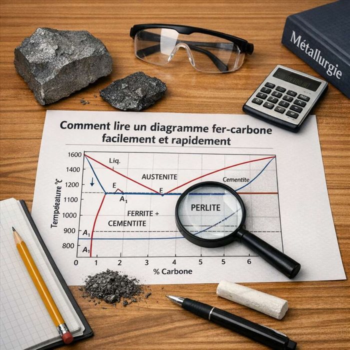 Comment lire un diagramme fer-carbone : guide simple et clair